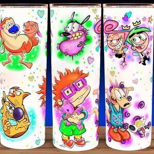 90s Vibe Cartoon Retro Tumbler 20oz